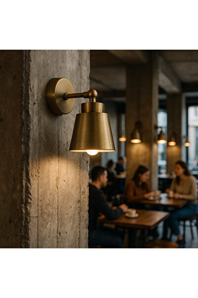 Tel Lighting Bardak Aplik Eskitme Bronz