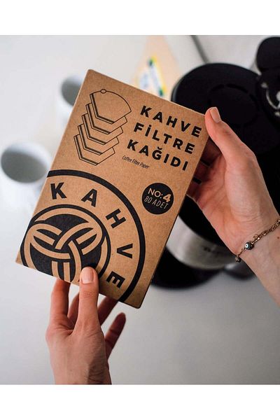 Kahve Dünyası Coffee Color Filter Paper - No:4 Pack of 80