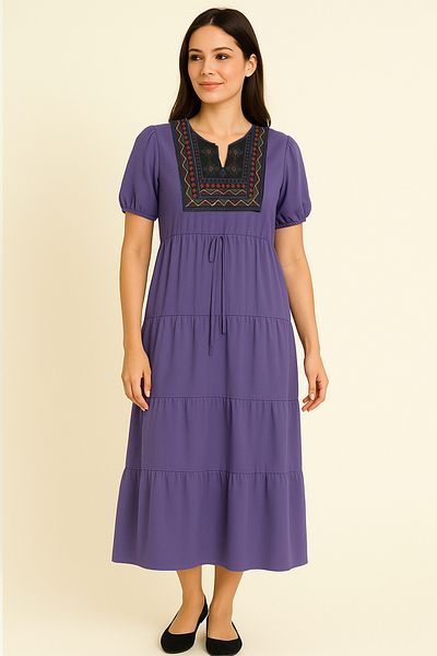 Lilo Co Folkcharm Tiered Dress