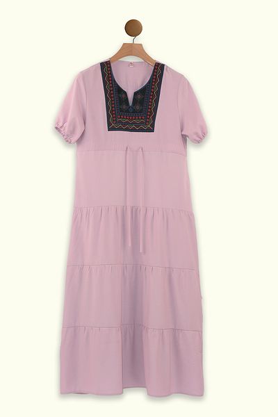 Lilo Co Folkcharm Tiered Dress