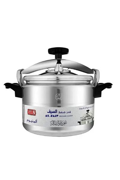 Generic Al Saif Pressure Cooker Stainless Steel Black/Silver 9 Liters