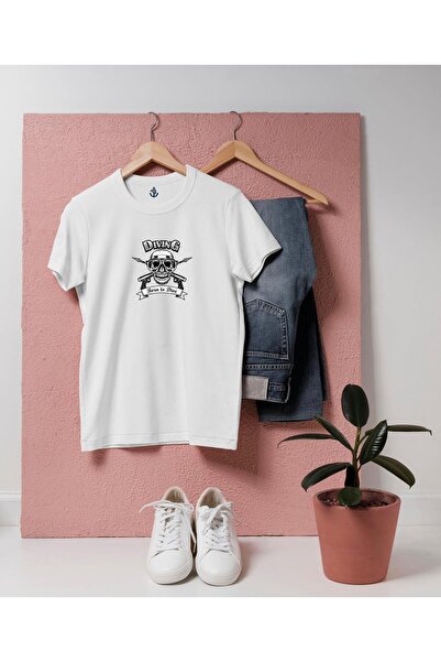 Generic Brand supradimensionat Diving Born To Die / Design unisex cu craniu d...