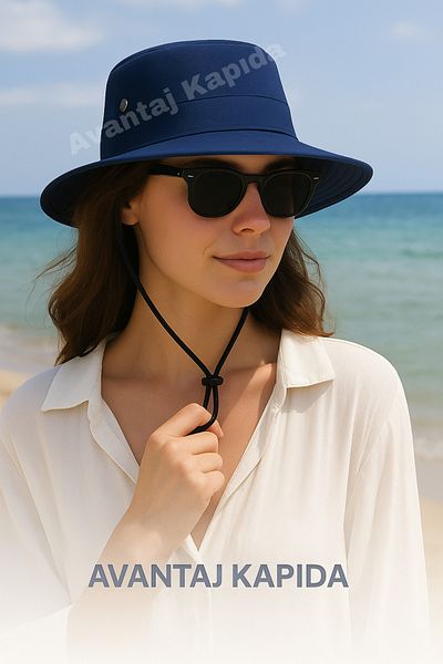 Avantaj Kapıda Pălărie unisex pentru exterior – pălărie cu boruri late, protecție solară, pălărie pentru camping și drumeții în natură