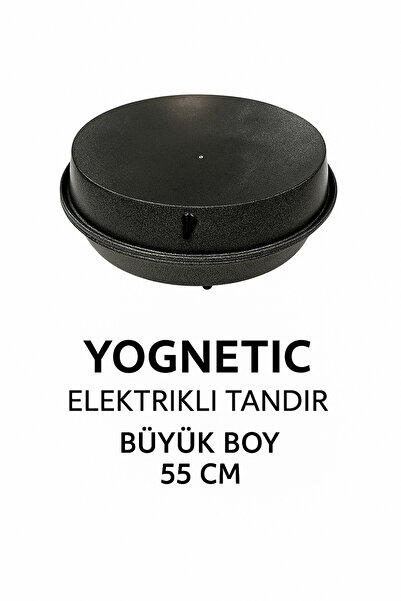 YOGNETIC Jumbo Büyük Boy Elektrikli Tandır | Ekmek Yapma Makinesi | Statik Boyalı Büyük Boy Tandır - GRİ