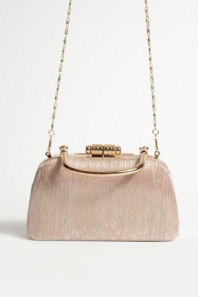 Çanta Trend Βραδινή τσάντα φορέματος Diva Pearl Model με λουράκι χεριού και μακριά αλυσίδα