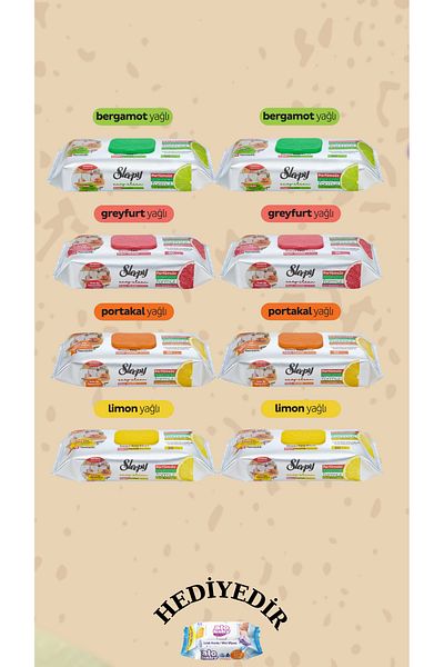 Sleepy Natural Oily 50 Pack Easy Clean Orange & Lemon & Grapefruit & Bergamot Alobaby Gift