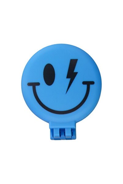 PROCO Beauty Makaron X Sw. Smiley-Three-Dimensional 3D Flexible Mirrored Bag Size Hair Brush-Compact Detangler