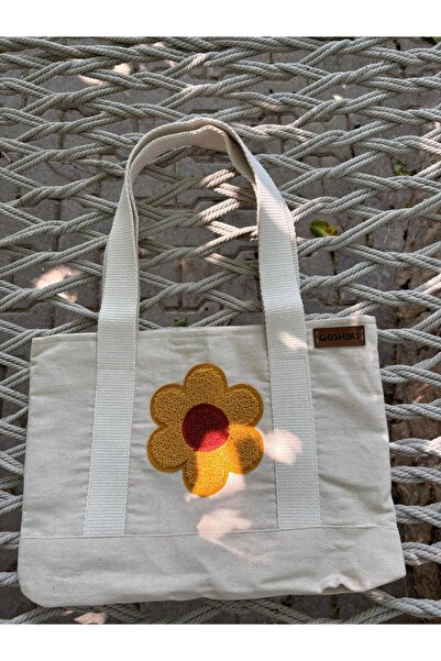 Goshıkı Bohemian Style Sun Flower Patterned Daily Bag 26 X 36