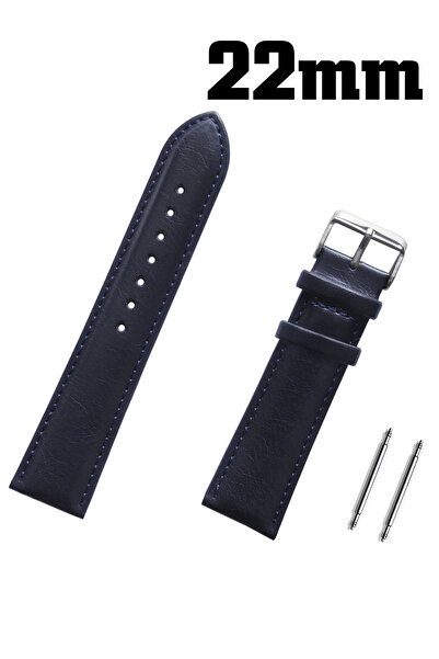 Saatse Navy Blue 22mm Watch Band
