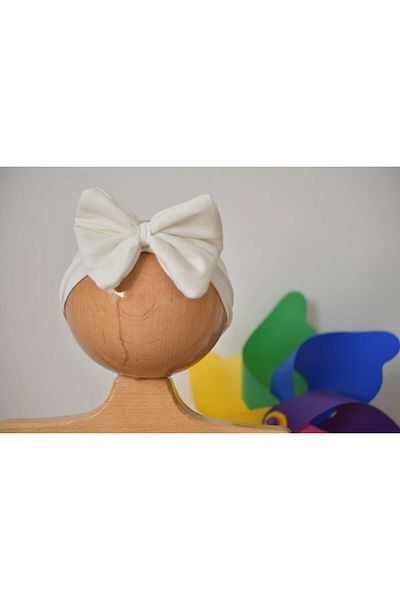 KAYRASTORETESETTÜR The Most Comfortable Summer Combed Cotton Bow Bandana for 0-2 Years Old Baby Girls