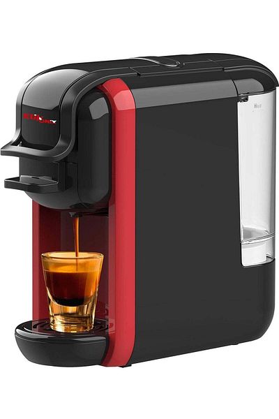 Klikonix 3 In 1 Multifunction Capsule Coffee Maker With Auto Shut Off 1450w 600ml Black