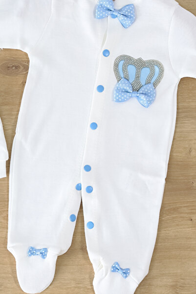 Sitilin Baby Boy Bow Tie King Stone Fancy Jumpsuit Set 0-3 Months Stl7016