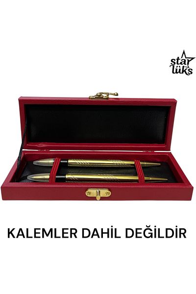 StarLüks Luxury Quality Leather Pen Holder Box Gift for Special Occasions (21X7X3 cm)