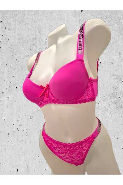 GMDPstore Σετ σουτιέν-εσώρουχο με γέμιση σε χρώμα νέον (χωρίς κουτί)