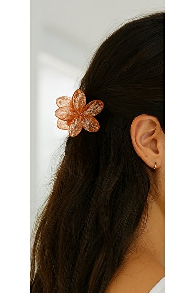 cityvision 6 kusů třpytivých sponek do vlasů Lotus 6 různých barev - 6 cm střední velikost - lehké a odolné