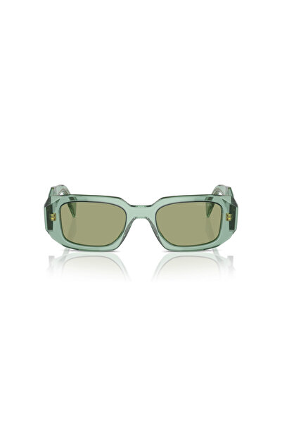 Prada Women Rectangular Alexis Sunglasses- Pr 17ws - Lense Size:49mm - Transparent Sage