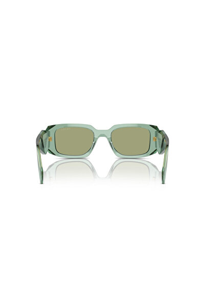 Prada Women Rectangular Alexis Sunglasses- Pr 17ws - Lense Size:49mm - Transparent Sage