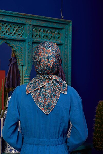 İpekhan Συλλεκτικό Μαλακό Κασκόλ Marrakech Coral Green 1193-13