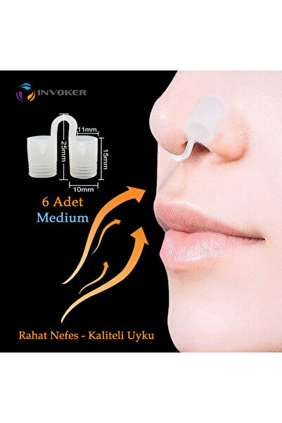 INVOKER Horlama Önleyici Nazal Dilatör Burun Içi Silikon Apne Aparatı Nostril...