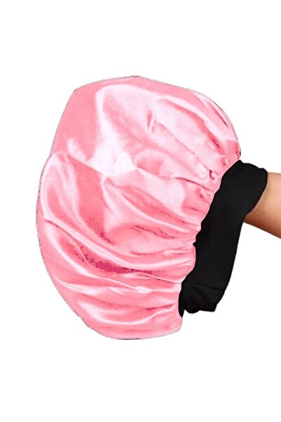 MODA بونيه للعناية بالشعر والنوم من الساتان الحريري، بونيه للاستحمام قابل للغسل، مكياج، طعام، بونيه للشعر