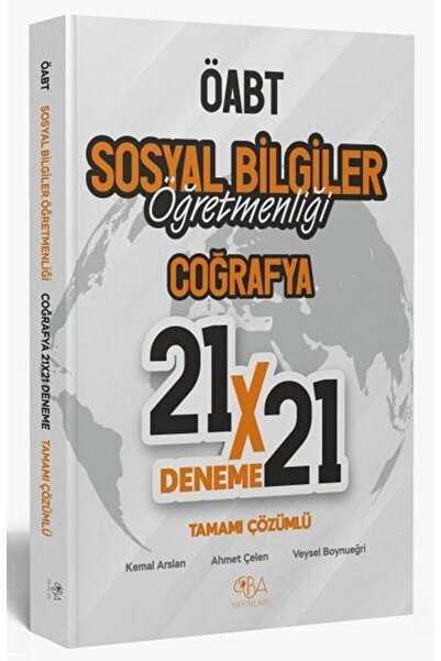 CBA Akademi CBA Yayınları ÖABT Sosyal Bilgiler Coğrafya 21x21 Deneme Çözümlü ...