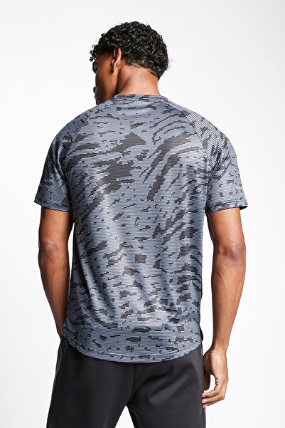 Lescon 23B-1013 Ανδρικό κοντομάνικο μπλουζάκι για τρέξιμο σκούρο γκρι