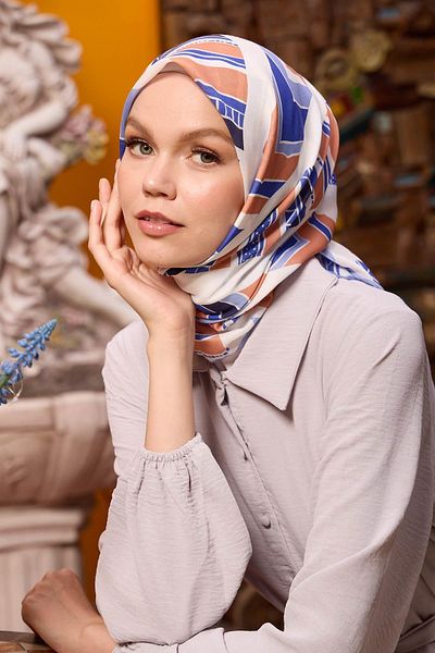 İpekhan Marrakech Συλλεκτικό Μαλακό Κασκόλ Liila Cream 1197-04