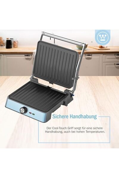 Westinghouse Retro Series Contact Grill – 290 x 240mm – Blue