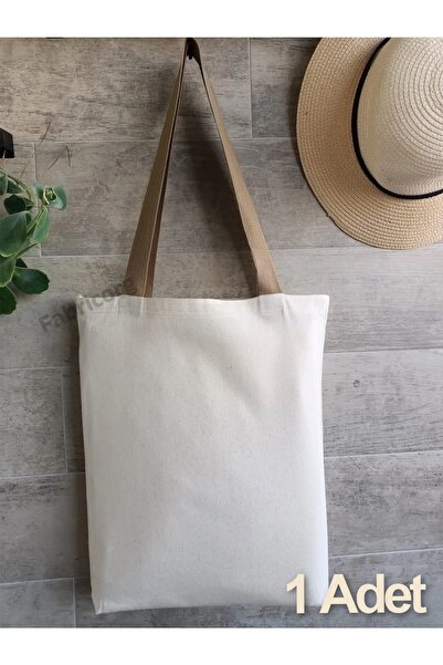 fabricorg 1 Adet Punch'a Uygun Alttan Körüklü 42 Tel Ham Bez Çanta (35X40X8 CM)