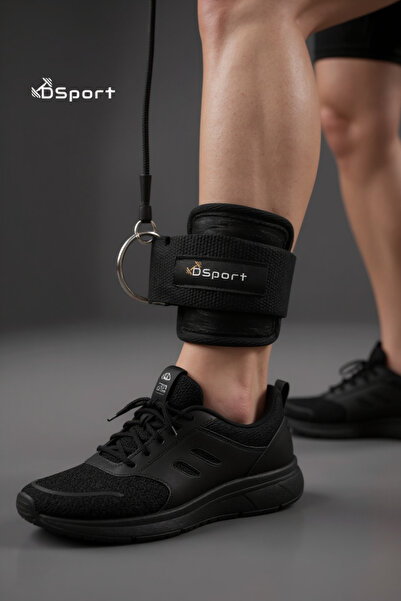 DSport D Ring Fitness Ayak Bileği Ağırlık Çalışma Kemeri Cable Kickback Ayak Bilek Aparatı 2 Adet