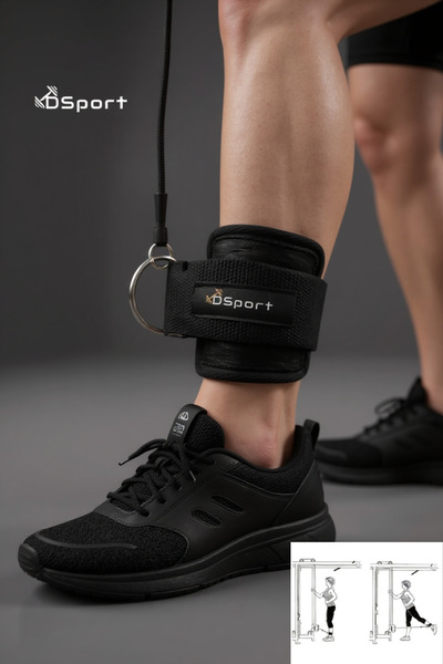 DSport D Ring Fitness Ayak Bileği Ağırlık Çalışma Kemeri Cable Kickback Ayak ...