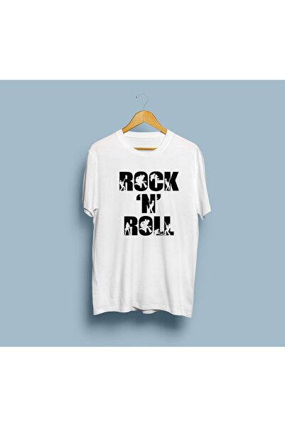 Generic Brand Oversize Rock'N Roll Design Unisex T-Shirt