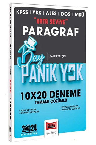 Yargı Yayınları Yargı 2024 KPSS YKS ALES DGS MSÜ Paragraf Bay Panik Yok Orta ...