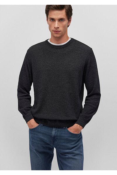 Mavi Crew Neck Μαύρο Basic πουλόβερ Slim Fit / Slim Fit 070781 -900