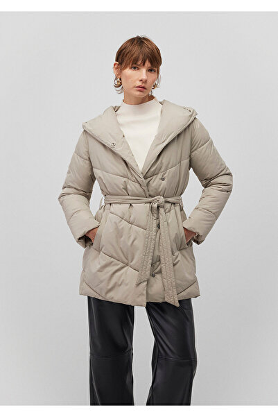 Mavi Kapucnis bézs pufferkabát 1110045 -70154