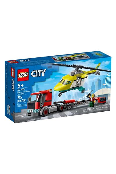 LEGO 60343 ®   المدينة - طائرات الهليكوبتر الإنقاذ 215 قطعة عمر 5 سنوات