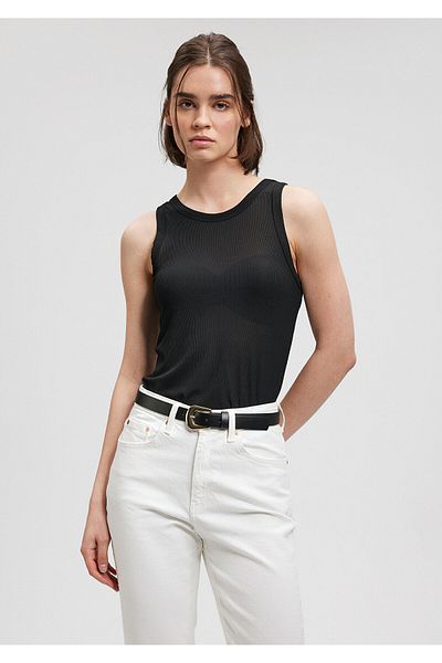 Mavi Black Slim Fit Semi Transparent Undershirt - 1612424 -900