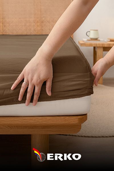 Erko Dört Mevsim 100% Cotton Combed Cotton Elastic Sheet Single Double King Size