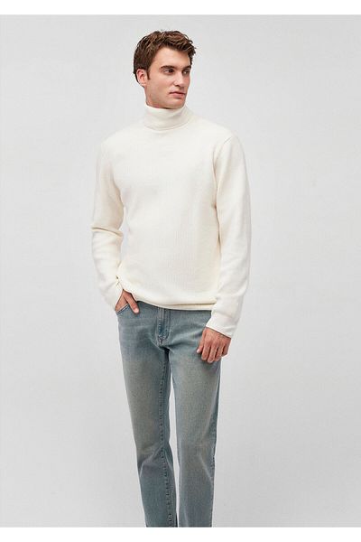 Mavi White High-Rise Sweater Slim Fit / Slim Fit 0710196 -80194