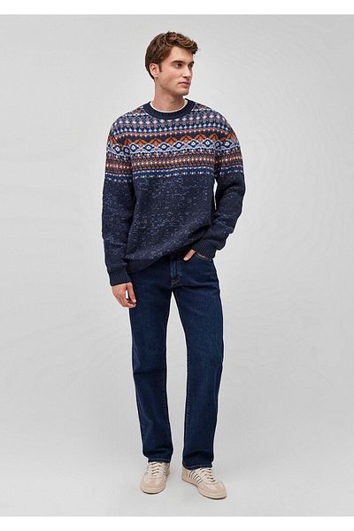 Mavi Jacquard Navy Blue Sweater Regular Fit / Regular Fit 0710202 -70490