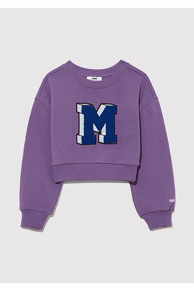Mavi M Logo Printed Purple Sweatshirt 7S10079-88135