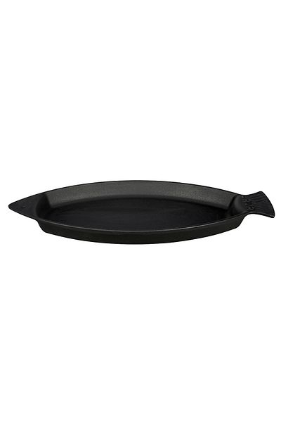 Lava Cast Iron Set of 8 Fish Plates with Cast Iron Solid Handles Size 15x24cm