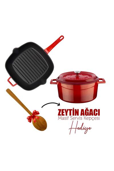 Lava Döküm Trendy 4 Parça Tencere Tava Seti