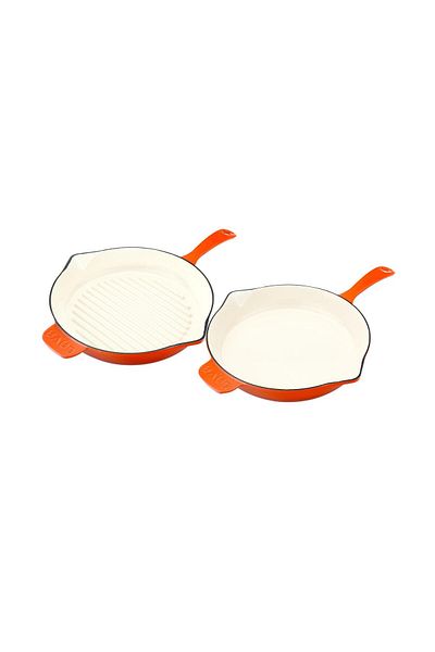 Lava Cast Iron 2x Edition Series Special Collection Cast Iron Pan Set