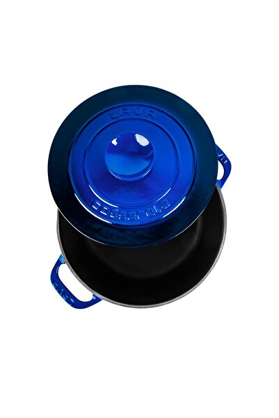 Lava Döküm Yuvarlak Tencere Döküm Demir Kapak Experience Serisi Çap(Ø)28cm
