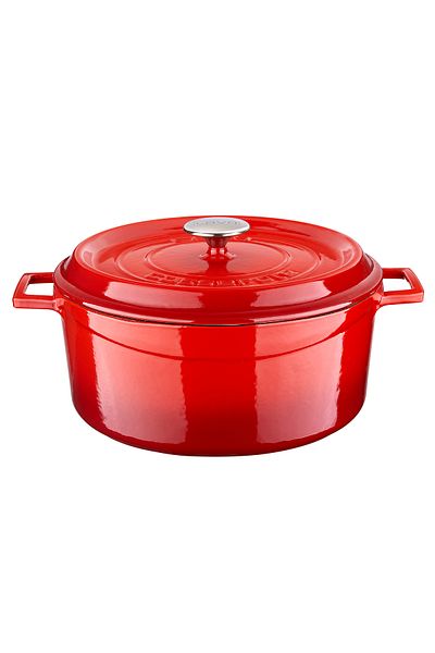 Lava 28cm Capacity Cast Iron Solid Round Pot with Handle - Edition Series