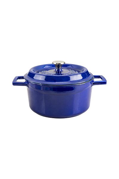 Lava Cast Round Pot Cast Iron Uniform Handle Premium Series Diameter(Ø)20cm