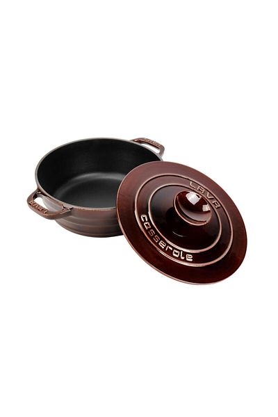 Lava Cast Round Pot Cast Iron Lid Experience Majolik Series Diameter(Ø)28cm