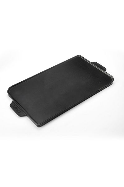Lava Cast Iron Rectangular Grill Reversible Hot Plate Cast Iron Solid Double Handle Size 26x47cm