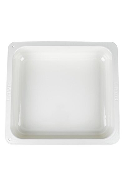 Lava 35X32Cm Rectangular Gastronomy Bathtub - 2/3 Casting Size